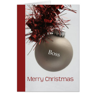 carte Joyeux Noël du patron