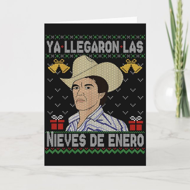 Carte Joyeux Noël Espagnol Les Neiges De Janvier El Del  (Devant)