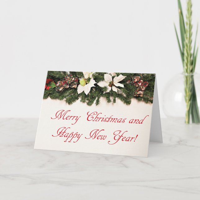 Carte Joyeux Noël et Bonne Année (Devant)