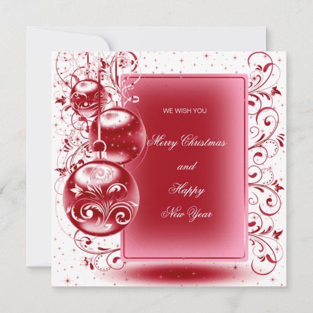 Carte Joyeux Noël et Bonne Année (Devant)