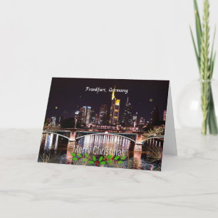 Carte Joyeux Noël, Francfort, Allemagne