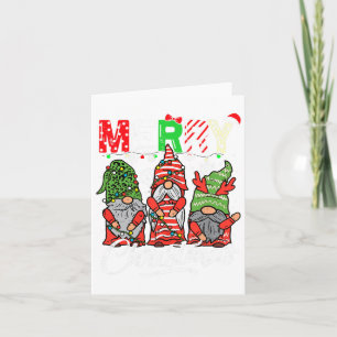 Carte Joyeux Noël Gnomes Famille Noël S Pour Femmes