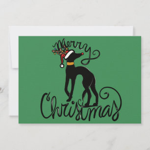 Carte Joyeux Noël Greyhound