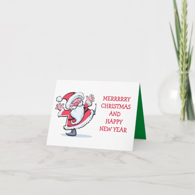 CARTE JOYEUX NOËL/HEUREUSE NOUVELLE ANNÉE (Devant)