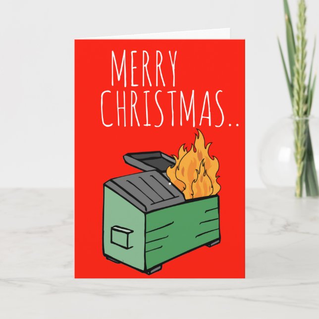 Carte Joyeux Noël Joyeux Nouvel An 2024 Feu de Dépôt (Devant)