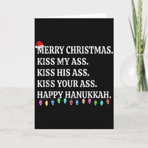 Carte Joyeux Noël Kiss My His Votre Joyeux Hanukkah 