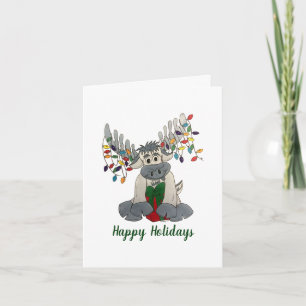 Carte Joyeux Noël Maine Moose