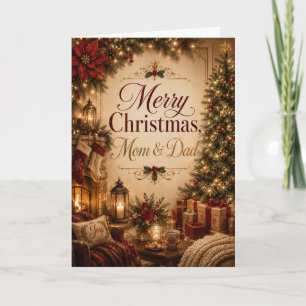 Carte Joyeux Noël Maman & Papa