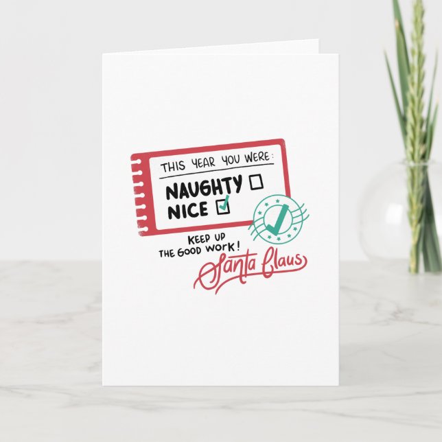 Carte Joyeux Noël Méchant (Devant)