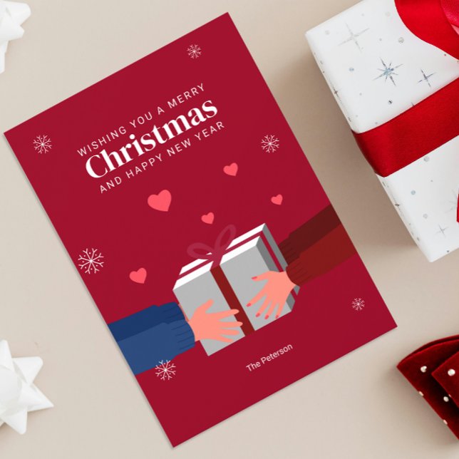 Carte Joyeux Noël | Message de générosité (Créateur téléchargé)