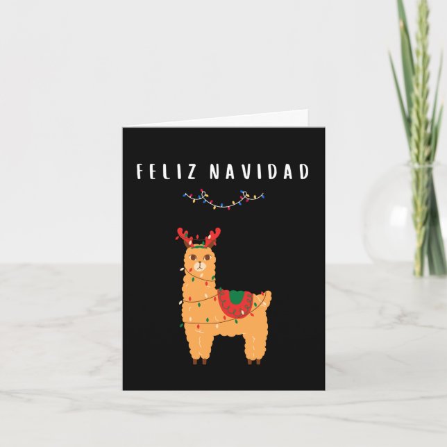 Carte Joyeux Noël Mexicain Espagnol Christmas (Devant)