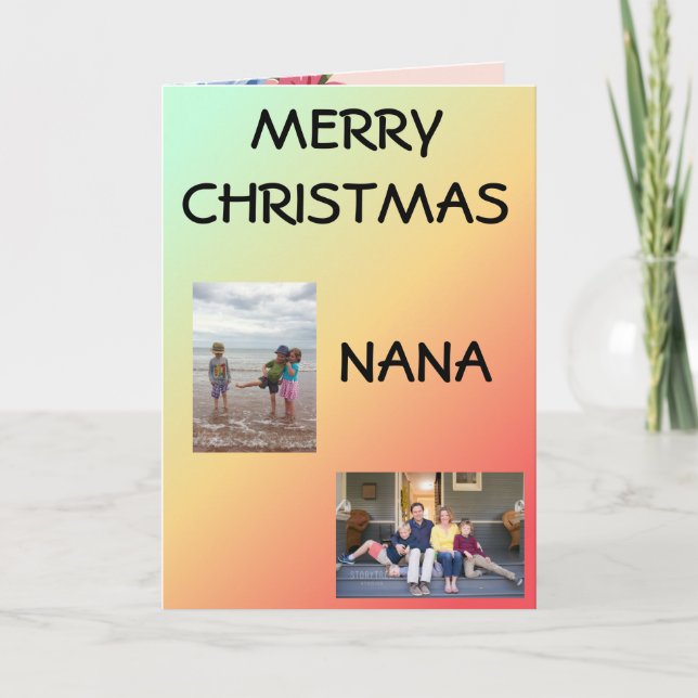 Carte Joyeux Noël Nana ! (Devant)