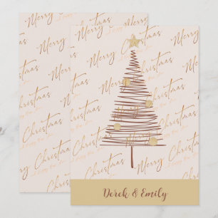 Carte Joyeux Noël Nouvel An Noël Arbre de Noël