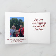 Joyeux Noël paix et sécurité avec photo