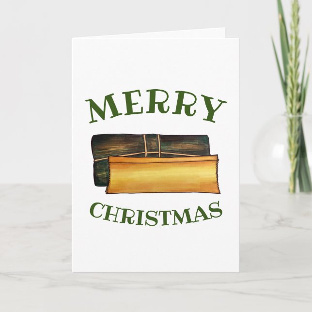 Carte Joyeux Noël Pasteles Puerto Rican Banana Cakes (Devant)