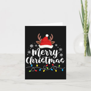 Carte Joyeux Noël Père Noël Squad Reindeer Funny Xmas Gi