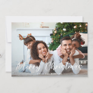 Carte Joyeux Noël Photo de script amusant 