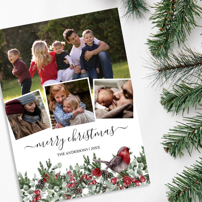 Carte Joyeux Noël Photo Holiday (Créateur téléchargé)