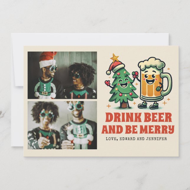 Carte Joyeux Noël photo Super Noël (Devant)