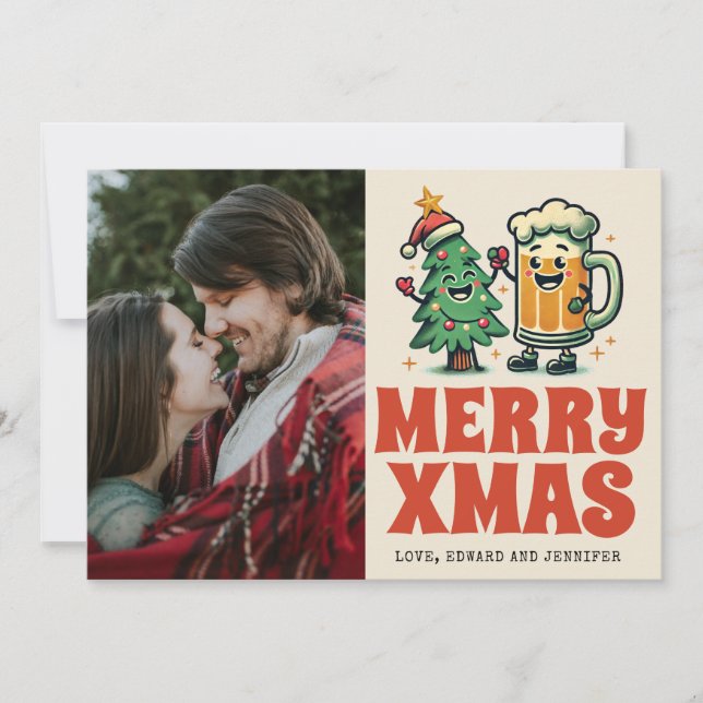 Carte Joyeux Noël photo Super Noël (Devant)