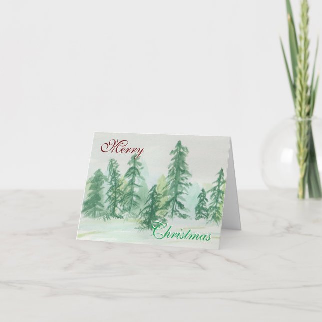 Carte Joyeux Noël pliée (Devant)