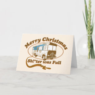 Carte Joyeux Noël Sh!*ter était Plein