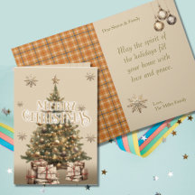 Joyeux Noël traditionnel Antique Or Chaud