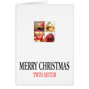 Carte Joyeux Noël Twin Sister