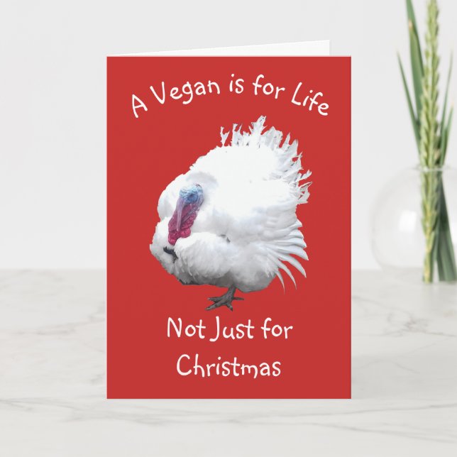 Carte Joyeux Noël Vegan (Devant)