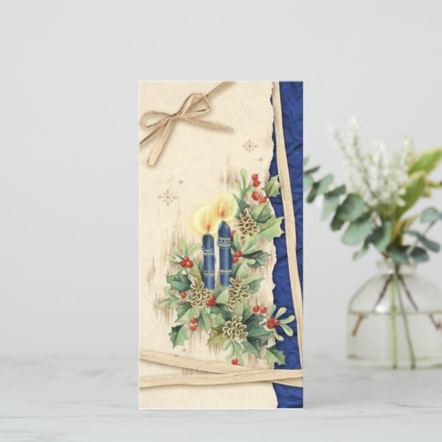 Carte Joyeux Noël Vintage (Debout devant)