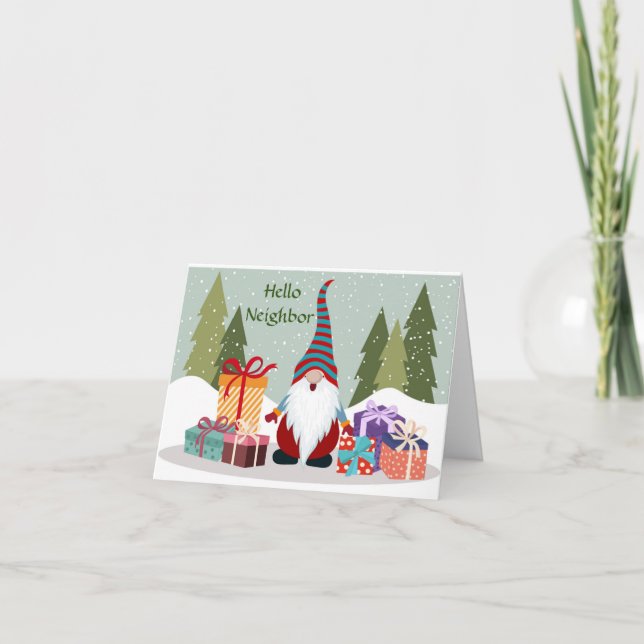 CARTE **JOYEUX NOËL** "VOISIN" (Devant)
