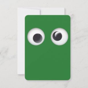 Carte Joyeux Noël Yeux Google Verts
