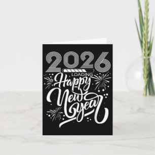 Carte Joyeux Nouvel An 2026 Fireworks Chargement Nouvel