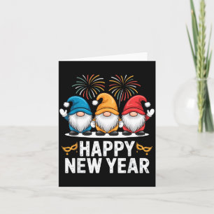 Carte Joyeux Nouvel An Gnomes Pour Amateurs de Fêtes et