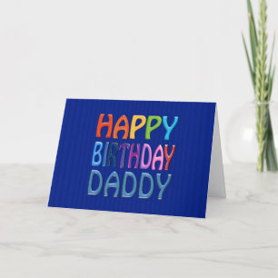 Carte Joyeux papa d'anniversaire - Bonne salutation colo