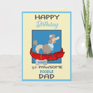 Carte Joyeux papa de chien d'anniversaire de ton chien d