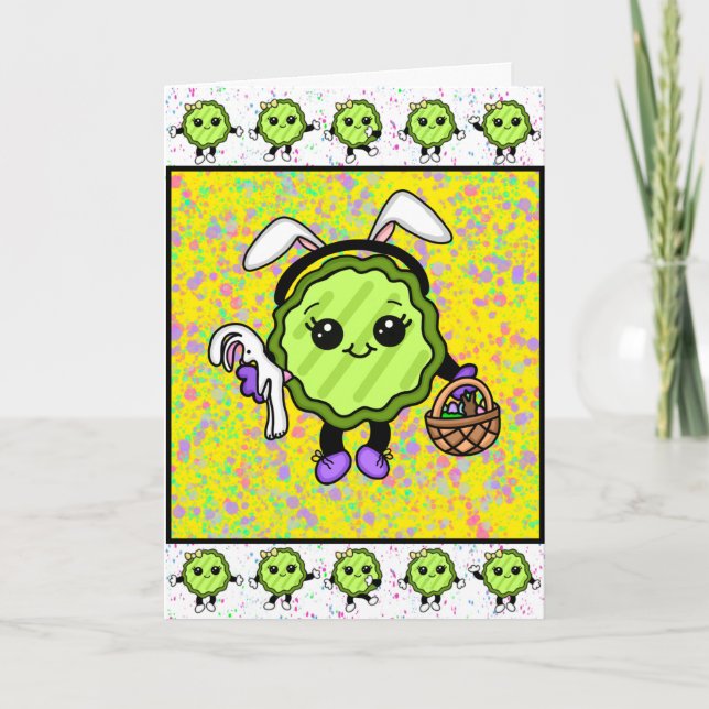Carte Joyeux Pâques | Funny Holiday Pickle Card (Devant)