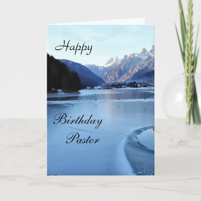 Carte Joyeux Pasteur d'anniversaire (Devant)