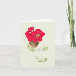 Carte Joyeux Pasteur d'anniversaire