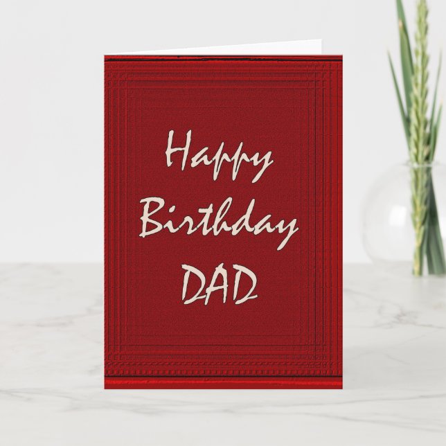 Carte Joyeux père d'anniversaire (Devant)