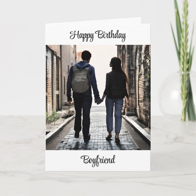 Carte Joyeux petit ami d'anniversaire | Mains de retenue (Devant)