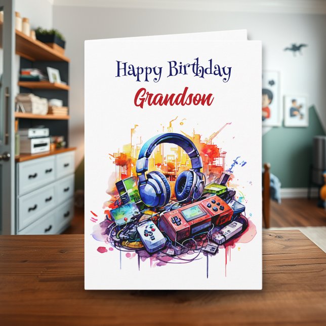 Carte Joyeux petit anniversaire | Thème du jeu vidéo (Créateur téléchargé)