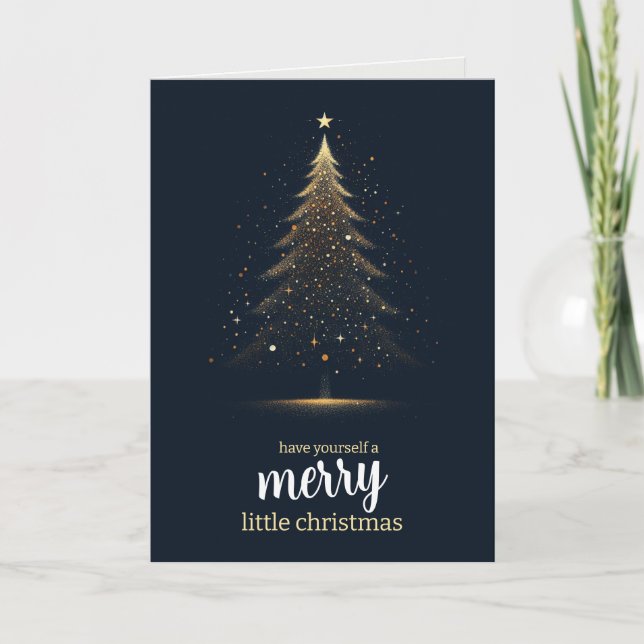 Carte Joyeux Petit Arbre de Noël (Devant)