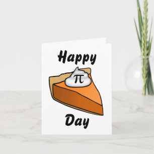 Carte Joyeux Pi Day Slice of Pie Greeting