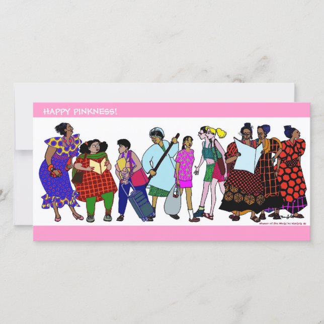 Carte Joyeux Pinkness ! WOW #1 (Devant)