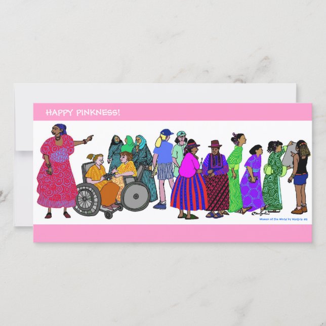 Carte Joyeux Pinkness ! WOW #2 (Devant)
