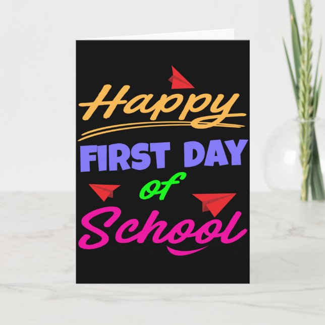 Carte Joyeux premier jour d'école (Devant)
