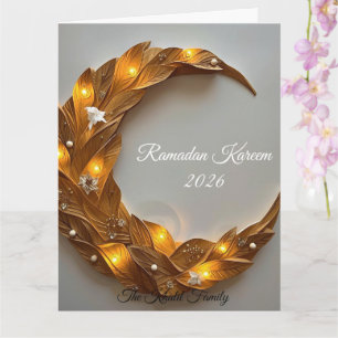 Carte Joyeux Ramadan Mubarak Ramadan Kareem Blanc Musulm