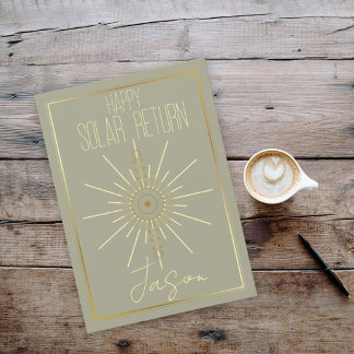Carte Joyeux retour solaire