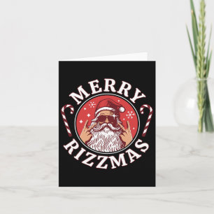 Carte Joyeux Rizzmas Enfants Ados École Funny Noël Sa